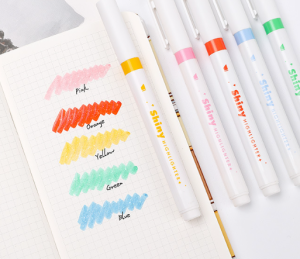 Merisen x Lapen Shiny Highlighter Student Children Cute and Shiny 5 pieces