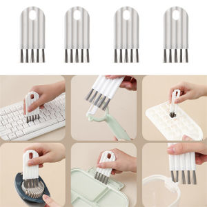 4/1Pcs Multifunctional Cup Lid Keyboard Brush Freely Bendable Window Seam Cleaning Dust Removal Brushes