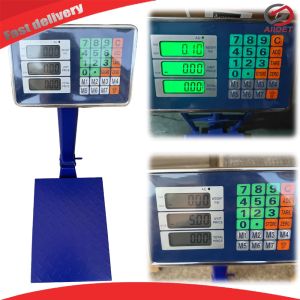 Digital Commercial Platform Scale with LB/KG for Parcel and Luggage Weighing Robust Steel Construction Accurate Digital Readout Heavy Duty Industrial Weighing Equipment