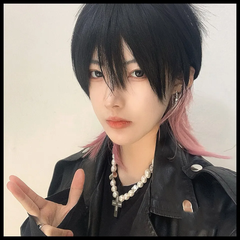 Tóc giả dài màu hồng bằng sợi tổng hợp dùng cho cosplay nhân vật anime |  Shopee Việt Nam