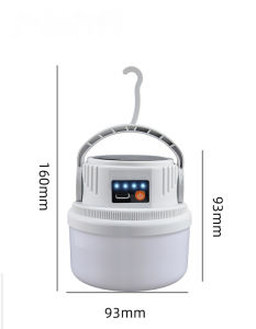 Mega Mall Solar Camping Light Portable LED Tent Lantern Outdoor Flashlight Type C Charging Waterproof Hook Long Runtime Camping Multi Mod