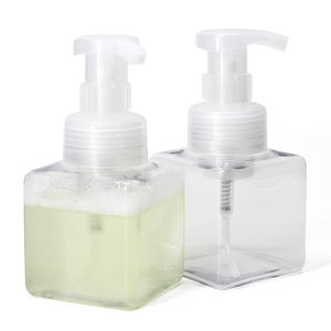 250ml/450ml Square Plastic Foam Soap Bottle Container/Soap Foaming Pump Empty Bottle/Plastic Travel Clear Bottle/Liquid Shower Gel Foam Pump