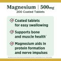 Viên uống Magnesium 500mg Nature’s Bounty [USA hàng Mỹ]. 