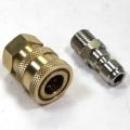 1/4” Quick Connect Coupler Set (Brass/Stainless). 