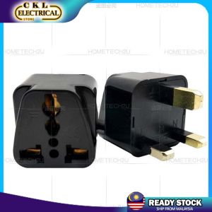 Narken Universal Full Copper 3 pin Adaptor Travel Plug for Malaysia UK Power Sockets China 2 Pin Adapter