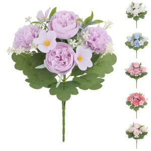 MINIAT Photography Props Artificial Hydrangea Bouquet Silk Cloth Mothers Day Gifts Wedding Fake Flower Creative Bridal Bouquet Home Decor