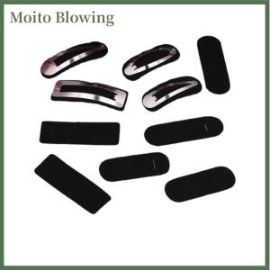 Moito 100PCS Oval Non-woven Tear Drop snap clips spacers Rectangle Felt pads Patches appliques for Rectangle hairpins accessories