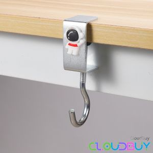 C.B.【Ready in Stock】 Portable Metal Hook Table Hook Multifunction Hooks with Cartoon Pattern Student Supplies