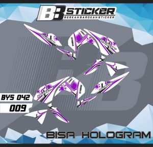 Sticker Stripping Variasi Yamaha Byson BISA HOLOGRAM Striping Motor Byson Bys 42