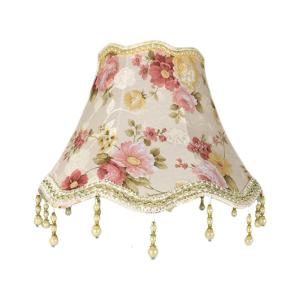 E27 Flower Pattern Decorative Cloth Lampshades Home Decorative Wall Light Shade For Living Room Kitchen Lamps Enduring