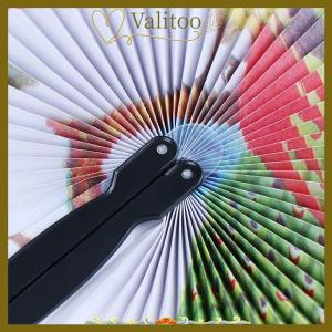 [Valitoo] Summer Handheld Fan Chinese Folding Hand Fan Printed Paper Decorative gift