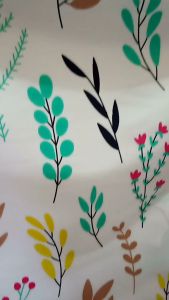 Gorden Jendela Minimalis Bahan Satin Bridal Motif Lavender 12 Lobang 6 Gelembung