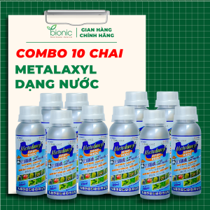 COMBO 10 chai Metalaxyl chai 220ml - quản lý nấm bệnh nứt thân xì mủ thối trái