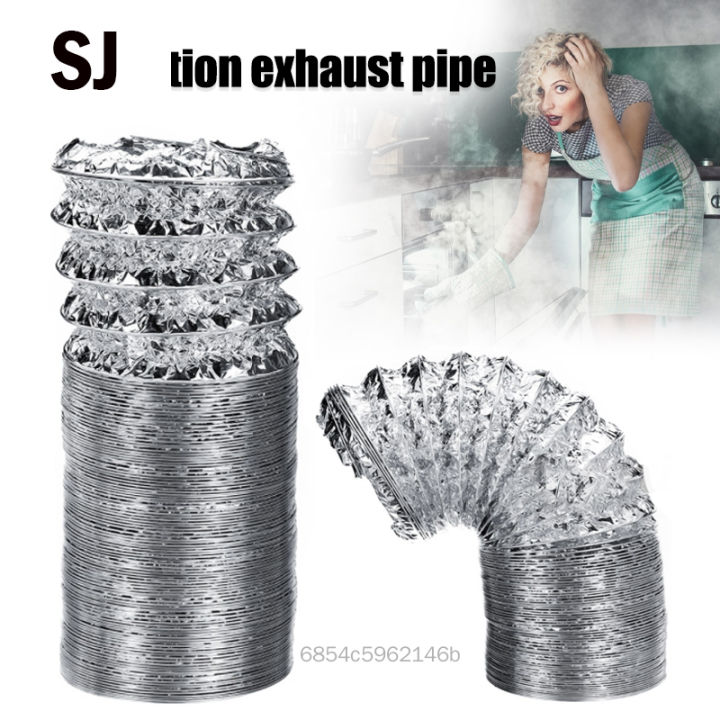 SJ Flexible Ducting Hose 4" 100mm Air Ventilation Pipe Hose Flexible ...