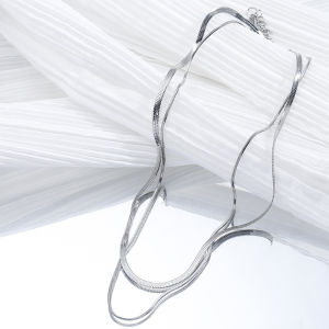 KALUNG TITANIUM PRIA WANITA MODEL DUA LAYER KOREA ANTI KARAT BERGARANSI