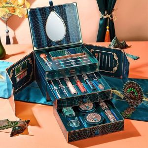 Bộ Trang điểm 3 tầng đầy đủ 18 món HIH nội địa Trung hàng chính hãng Tặng kèm túi đựng đẹp