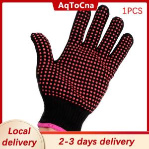 [COD] AqToCna Ship within 24 hours 1PC New Double-sided Hair Straightener Perm Curling Hairdressing Heat Resistant Finger Glove Hair Salon Tools Thermal Styling Gloves