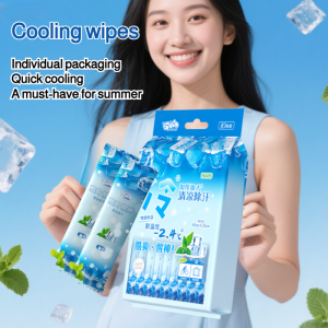 Cooling wipes A must-have for the back-to-school season Cooling wipes for fitness Degreasing and sweat-wiping wipes