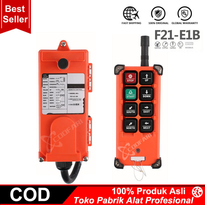 Telecrane F21-E1B Remote Wireless Industrial Hoist Crane Push Button 8