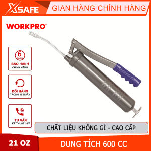Bơm mỡ 600cc ống bơm bằng cao su Workpro - WP313002