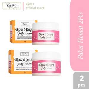 [PAKET isi 2 macam] byzoe platinum glowing booster + Glow & Bright Jelly Serum Lebih Hemat