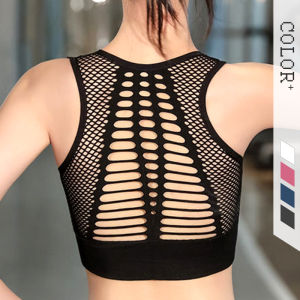 SUPERFLOWER Sports Bra Womens Brathable Sport Top Push Up Female Gym Fitness Sports Underwear Seamless Running Yoga Bra