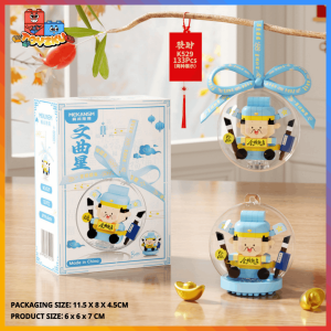 Mekansm God of Money Crystal Ball Building Blocks Nano Bricks Wealth CNY Chinese Decoration DIY Toys