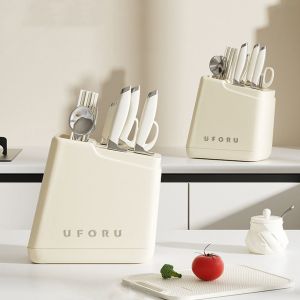 HJKL ป้องกันการลื่น ชั้นเก็บมีด ความจุขนาดใหญ่ คงที่ ถังเก็บตะเกียบ ใช้งานได้จริง พลาสติก ที่แขวนช้อนส้อม สำหรับบ้าน