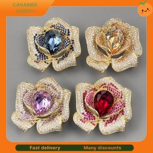 ❣️❣️❣️ Fashion Exquisite Rhinestone Crystal Flower Brooch For Women Clothing Coat Jewelry Accessries Gifts