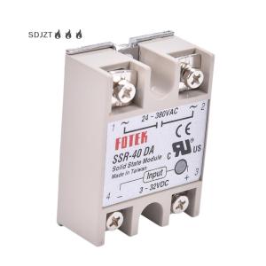 ZZ🔥🔥🔥 Industrial Solid State Relay SSR 40A พร้อมธงป้องกัน SSR-40DA 40A DC CONTROL AC