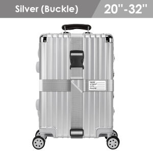 Luggage Strap Belt 3 Digit Passcode Buckle Lock Bag Suitcase 20-32Inch Adjustable Travel Packing Baggage Cross Fixed Straps