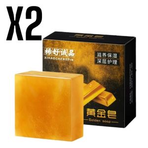 Anti-Dust Mite Acne Whitening Golden Soap Moisturizing Gentle Care for All Ages Personal Hygiene