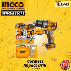 INGCO Brushless Cordless Impact Drill 20V CIDLI20868 • Tm ss