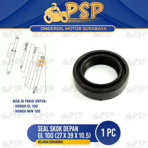 Seal Skok Depan GL 100 (27x39x105) - Sil Siel Karet Sok Shock Depan Honda CB 100 Win 100