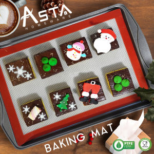 Asta Alas Panggang Oven Cake Kue Silikon Mat Baking Mat Premium 30 x 42 cm | Satuan