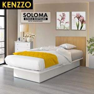 [FREE SHIPPING ] KENZZO :SOLOMA Series wooden single bed frame /queen bed frame/single bedframe /bed frame