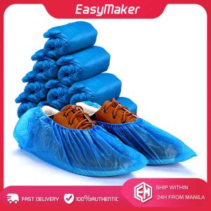 100Pcs/50Pairs Shoe Cover Disposable Foot Covers Perfect Care Waterproof Plastic Boot Covers Indoor Protect Home Floors Outdoors Water Resistant Cover Mud-Proof One Size Fits Most