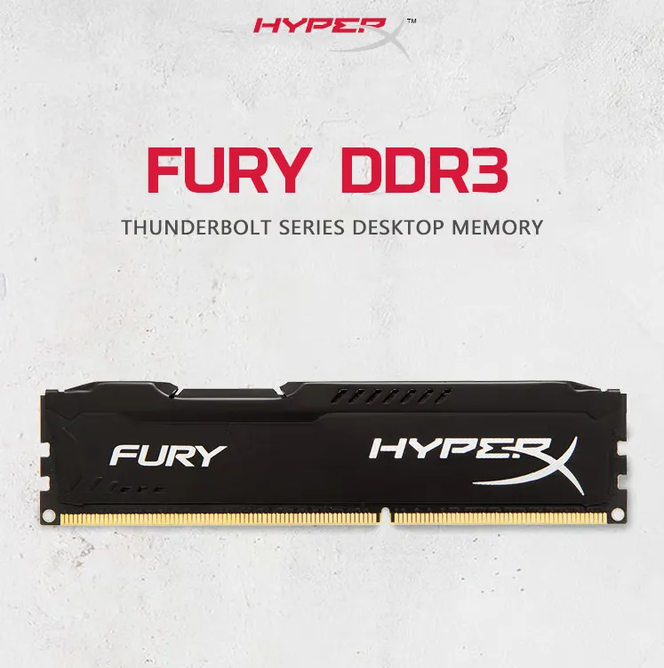 Kingston HyperX Fury DDR3 RAM 4GB 8GB DIMM 1600Mhz 1866Mhz 240Pin