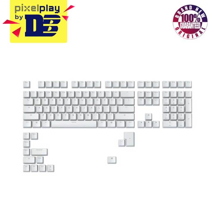 Glorious ABS Doubleshot Keycaps V2 (White) Lazada PH