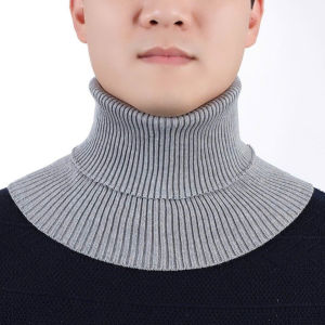 Cổ Giả Len Dệt Kim Cổ Lọ Ôm Sát Giữ Ấm Mùa Đông Cho Nam Nữ Chống Gió Phối Đồ Nhanh Gọn Tiện Lợi Hằng Ngày