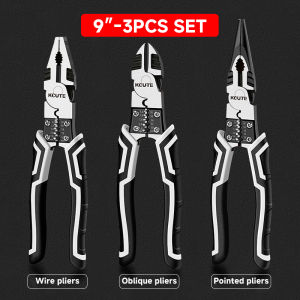 9IN1 Tool Pliers Multifunctional Heavy Duty Wire Stripper CR-V Wire Cutter Diagonal Plier