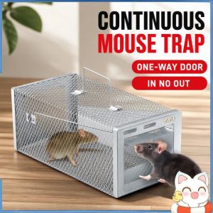Automatic Mouse Trap Cag High Sensitive Metal Pedal Reusable Durable Rodent Catcher