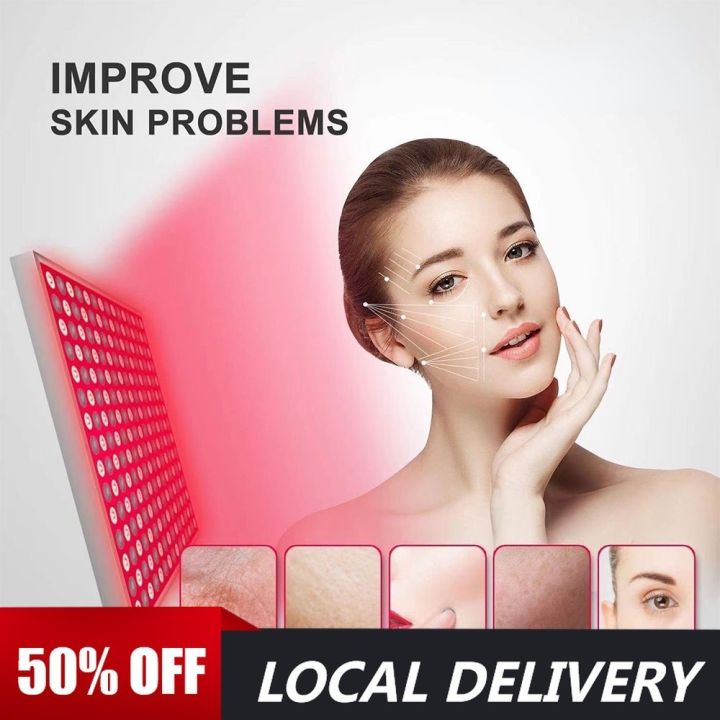 45W 660nm 850nm Red & Near Infrared Light Therapy Panel LED Lamp Skin ...