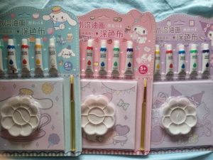 PREMIUM! CAT MELUKIS WATERCOLOR BRUSH SET SANRIO CARTOON PAINTING BIG SET