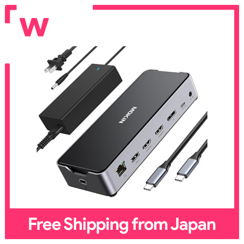 USB C trạm nối 3 Màn hình máy tính xách tay mokin Dock Màn hình kép 2 ...