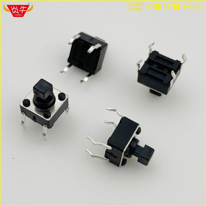 6*6 6x6 7.3 H 4p 4pin Switch Omron B3f 1050 Tactile Tact Push Button ...