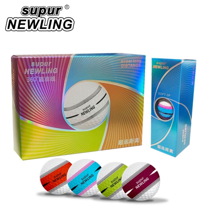 1 Box Golf Ball Supur NEWLING UItra Long Range Omnidirectional Line Of ...