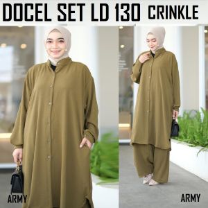 JUMBO SETCEL LD 130 dan 150 POLOS CRINKLE / ONE SET CRINKLE Adem Halus SETELAN WANITA
