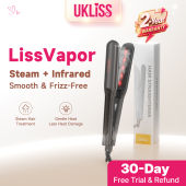 Ukliss Steam Hair Straightener Ceramic Plate 230°C Adjustable Temperature Hair Care Ionic Ion Technology