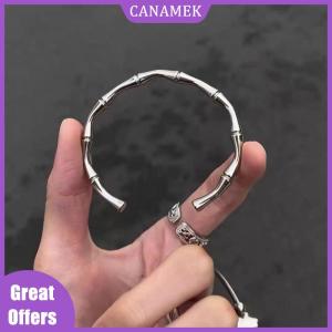 CANAMEK✨ Vintage Cross Charm Bracelet Silver Personality Couple Bracelet Adjustable Titanium Steel Religious Bracelet For Women